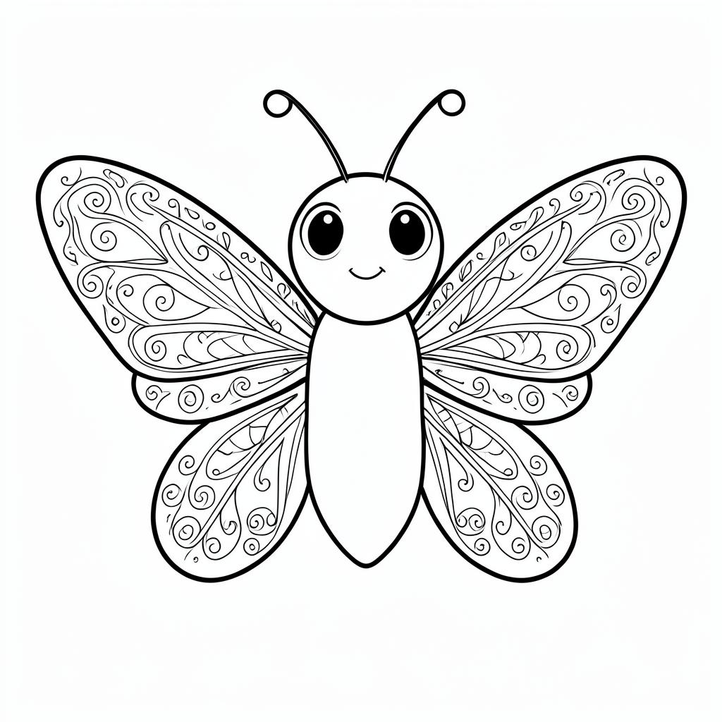 Example medium-detail adult coloring book page from the Mothman & Mystical Legends topic, shown with a SAMPLE watermark