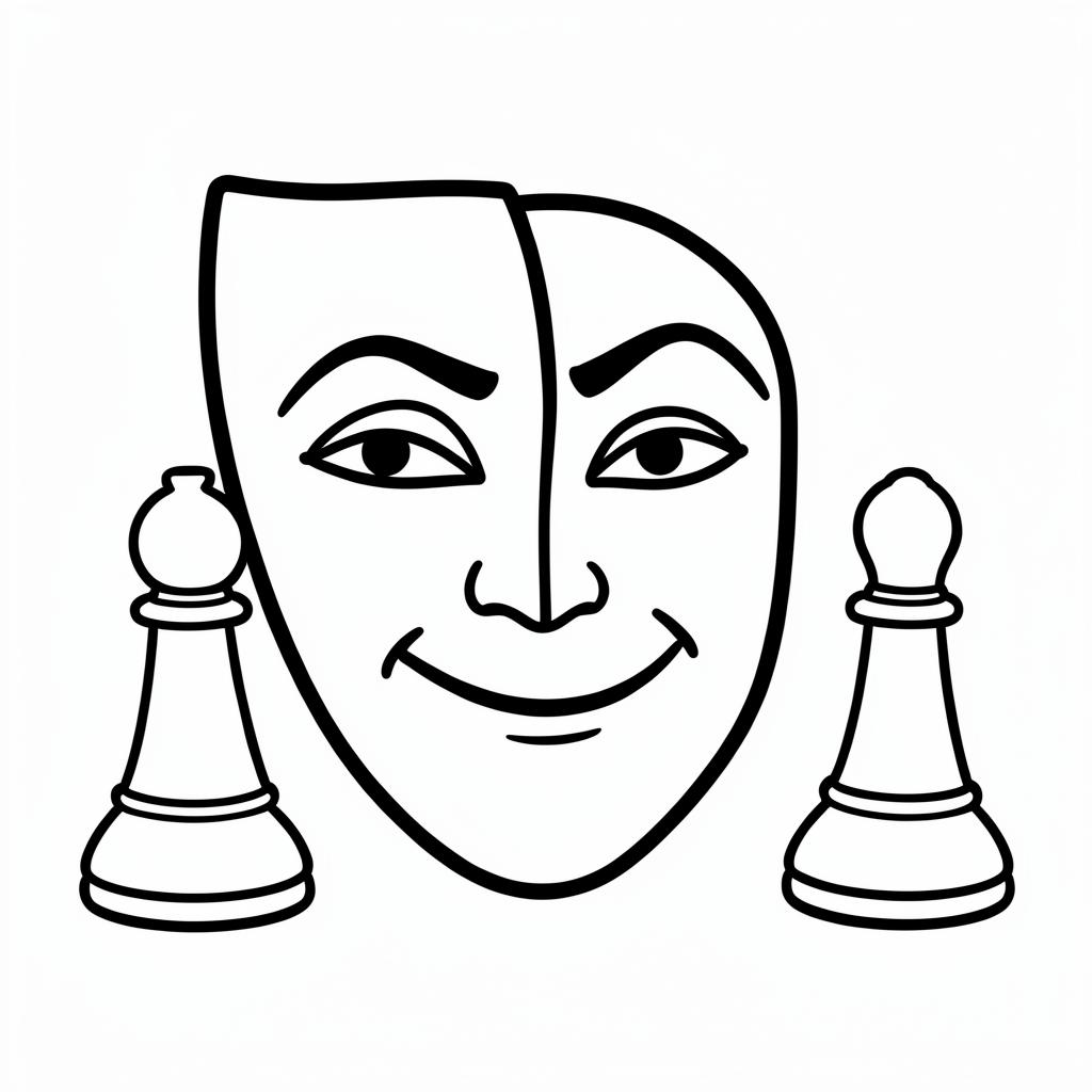 Example simple-detail adult coloring book page from the Psychological War topic, shown with a SAMPLE watermark